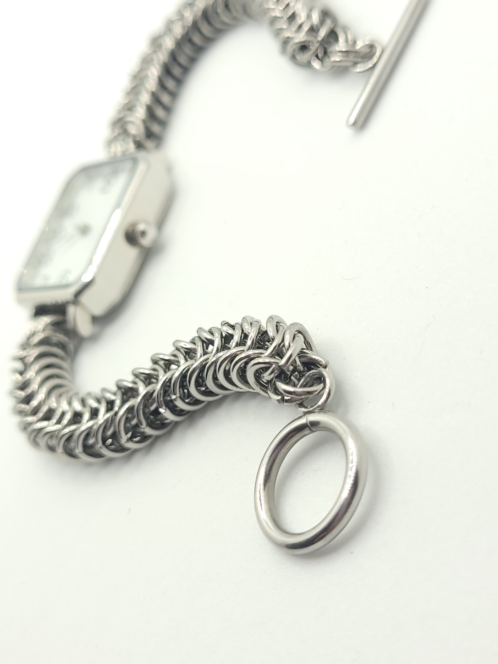 Stainless Steel Chainmaille Bracelet Watch